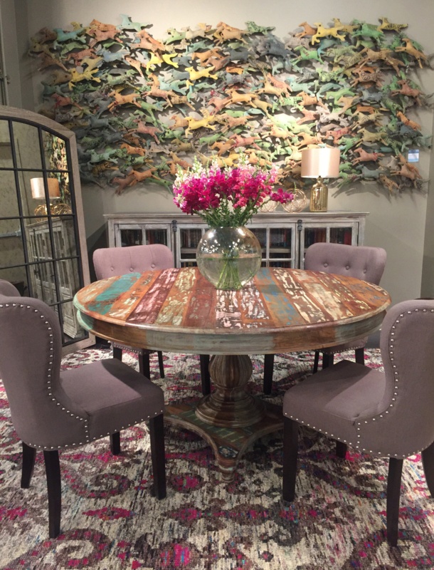 Killingly Round Solid Wood Dining Table
