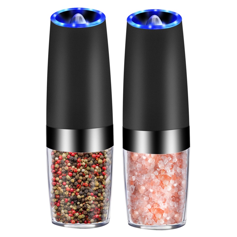 Kitchen Electric Salt & Pepper Mill Battery Gravity Automatic Grinding