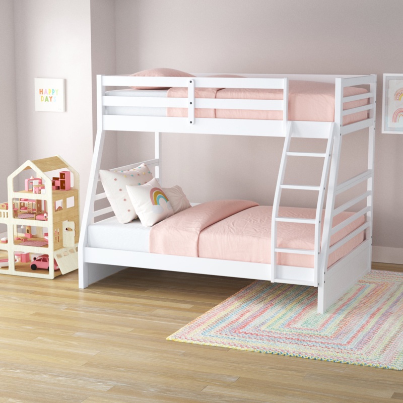 Klatt Solid Wood Twin Over Full Bunk Bed