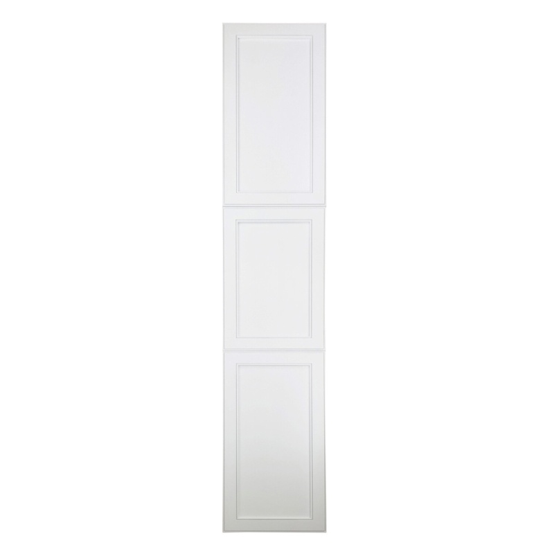 Lakecrest Villa Bead Panel Recessed Frameless 3 Door Medicine Cabinet with Adjustable Shelves