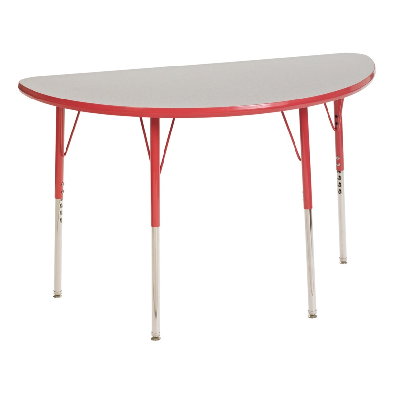 Laminate Adjustable Half-circle 2 Students Activity Table
