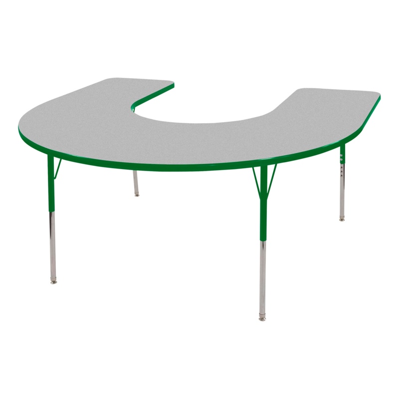 Laminate Adjustable Horseshoe 7 Students Activity Table
