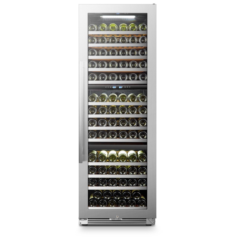 Lanbopro 23.4'' 143 Bottle Triple Zone Wine Refrigerator