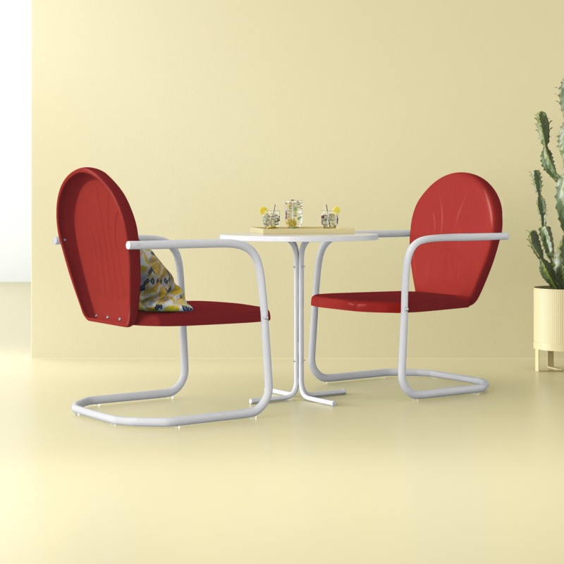 Landyn 2 - Person Round Outdoor Dining Set