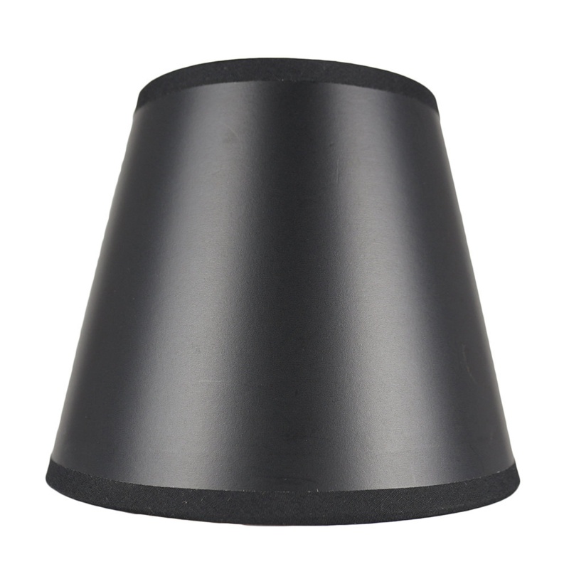 Latitude Run® Set Of 5 Black Paper With Gold Liner Chandelier Lamp Shades, 4-Inch By 6-Inch By 5-Inch Clip On
