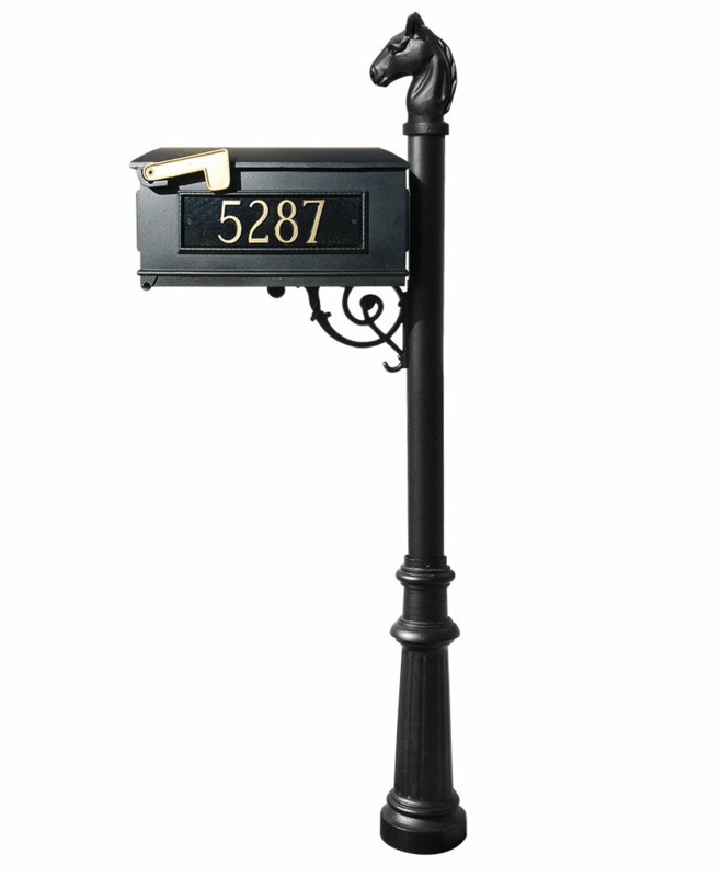 Lewiston Mailbox Aluminum Post Mounted Mailbox
