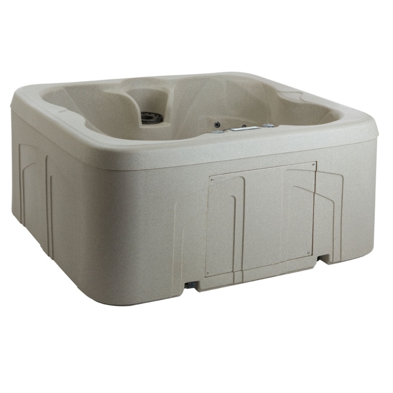Lifesmart Spas LS100 110 Volt 4-Person 13-Jet Rectangle Plug and Play Hot Tub