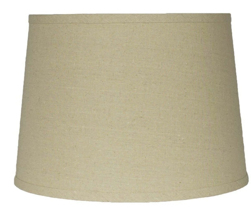 Linen Drum Lamp Shade