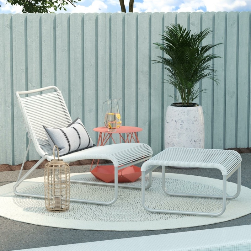 Lita Patio Chair and Ottoman