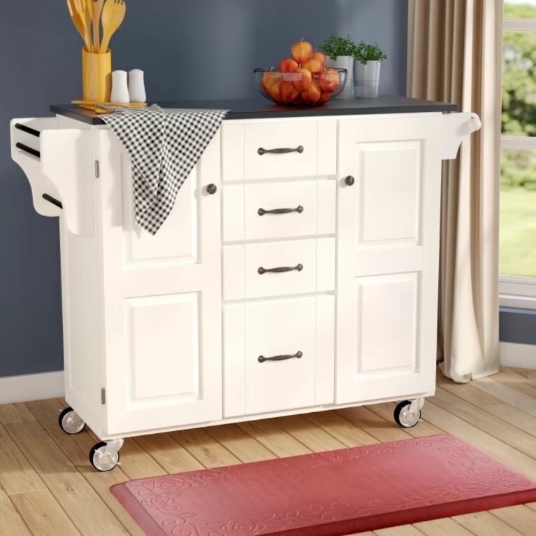 Littrell Granite Kitchen Cart
