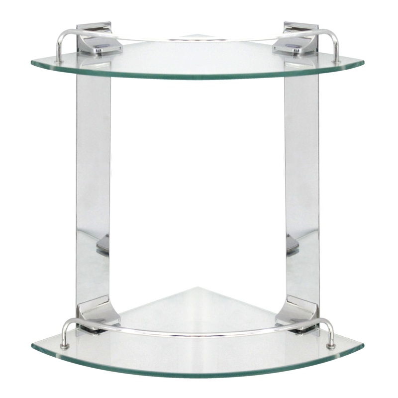 Lolley 2 Piece Triangle Glass Corner Shelf