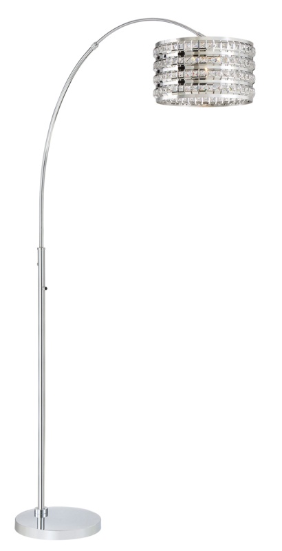 Lovelady 85'' Chrome Arched/Arc Floor Lamp