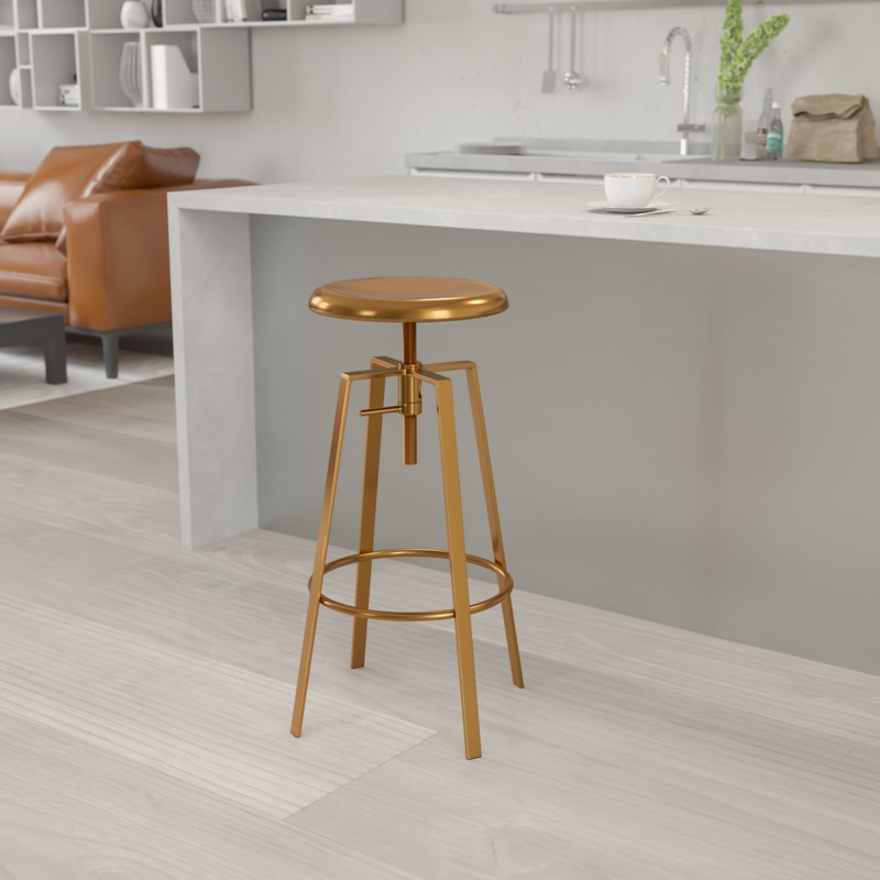 Lukachukai Swivel Adjustable Height Stool