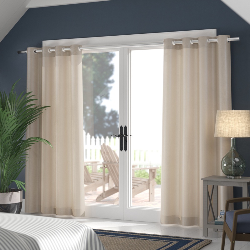 Lusetta Semi-Sheer Curtain Panel Pair