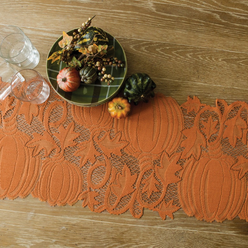 Lyndora Rectangle Toile Thanksgiving Table Runner