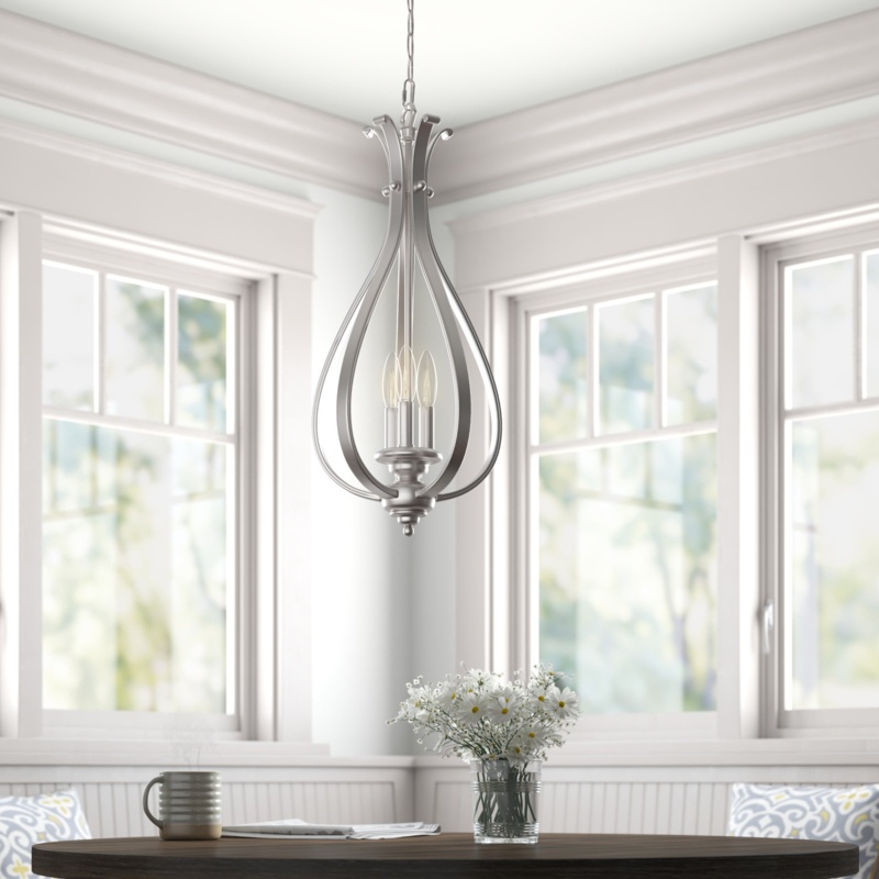 Macalla 3 - Light Dimmable Lantern Teardrop Chandelier