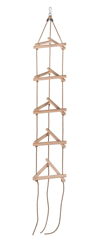 Machrus Swingan 5 Steps Triangle Climbing Rope Ladder - Fully Assembled