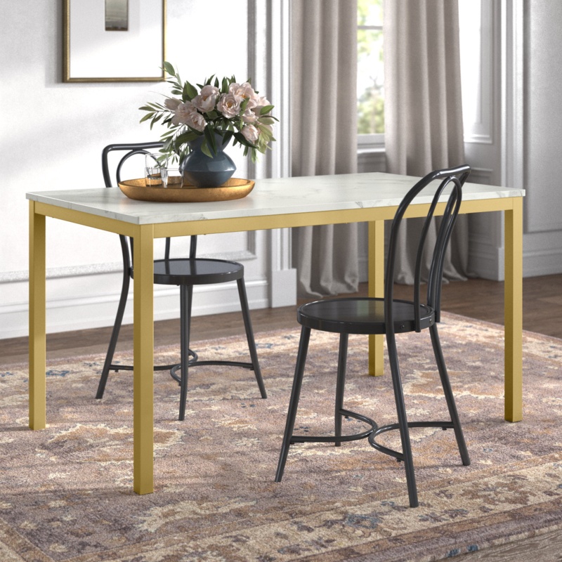 Margaux Faux Marble Dining Table Up to 4-6