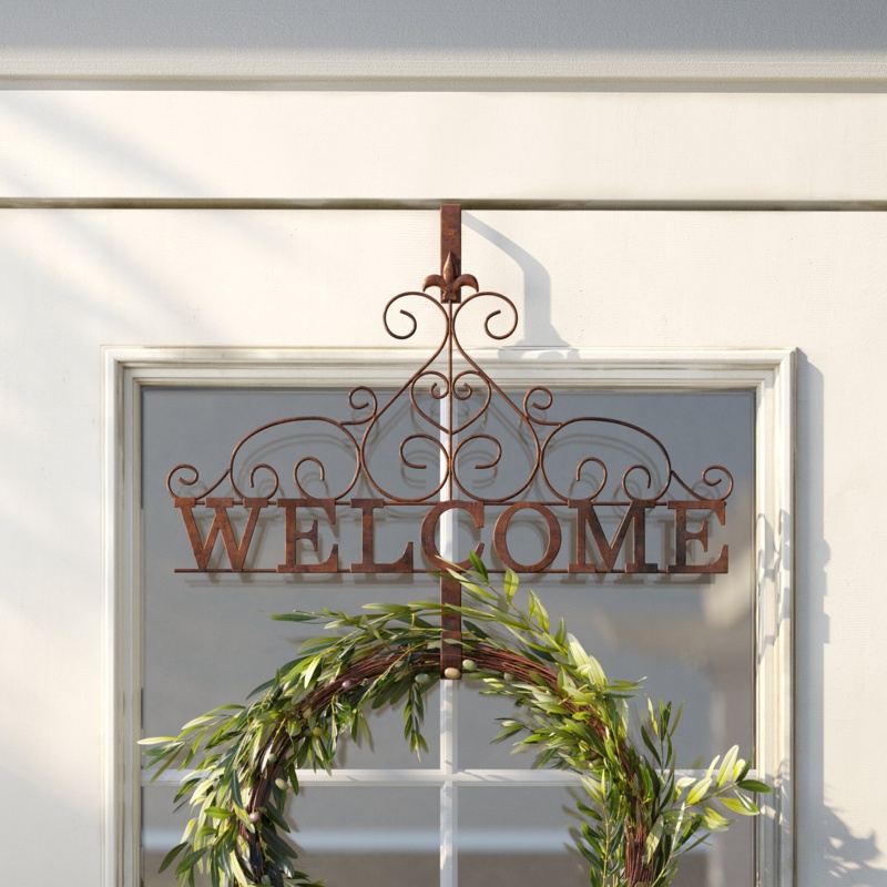 Metal 18.7'' Wreath Hanger
