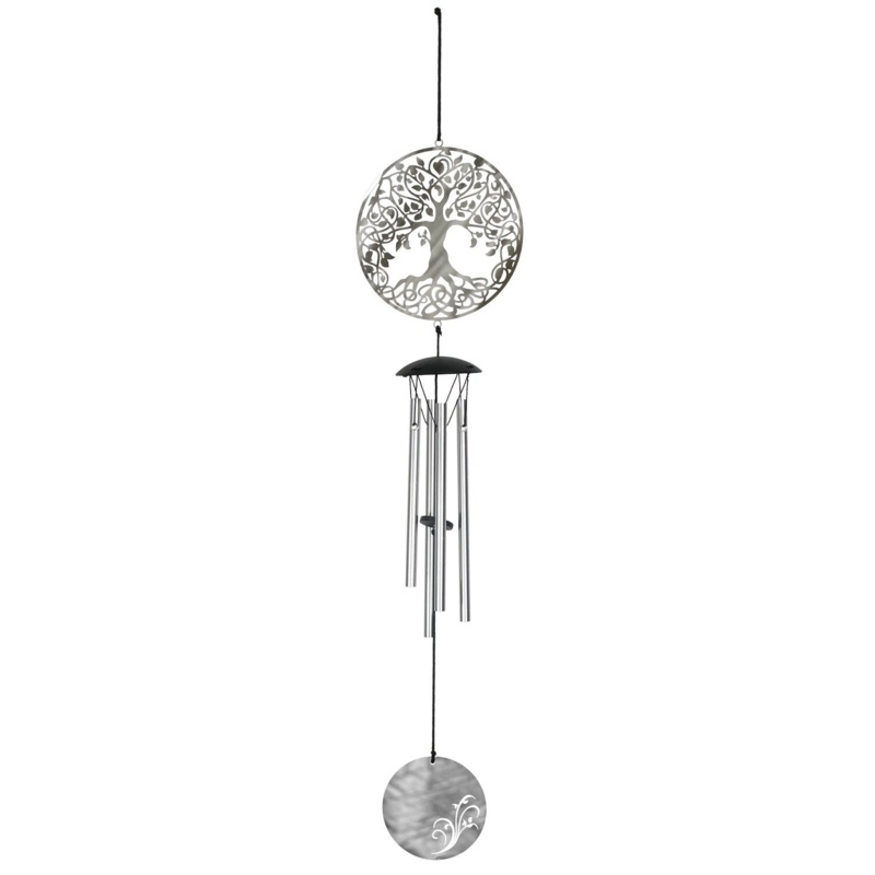 Metal Plant And Flower Wind Chime