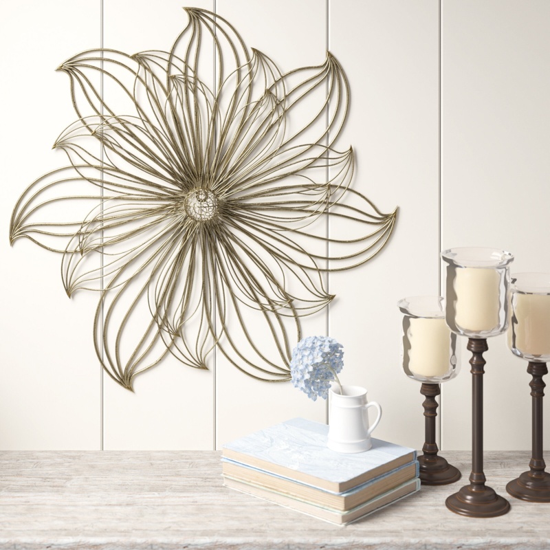 Metal Plants & Flowers Wall Decor