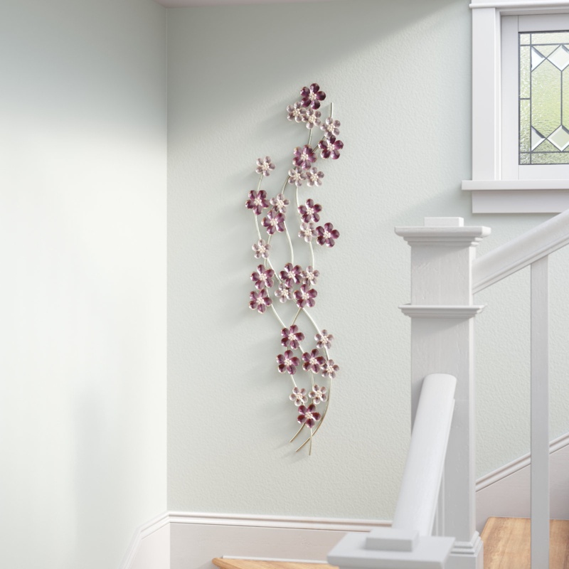 Metal Plants & Flowers Wall Decor
