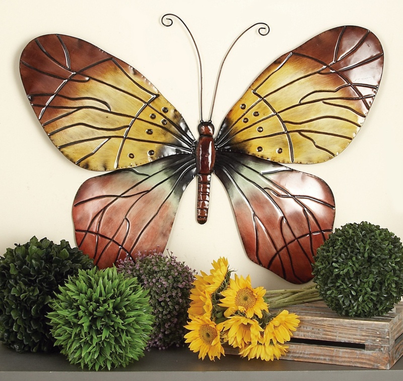 Metal Plants & Flowers Wall Decor