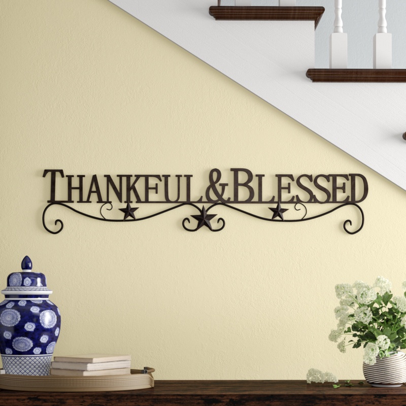 Metal Text & Numbers Wall Decor