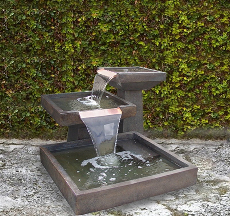 Metro Hand Crafted Outdoor Weather Resistant Floor Fountain