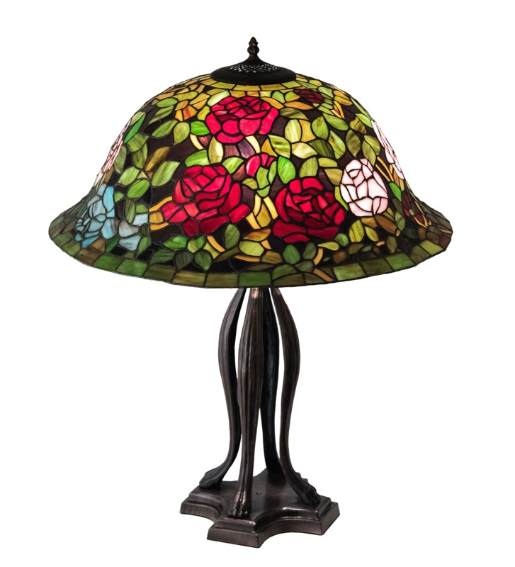 Meyda Tiffany & Stained Glass Metal Table Lamp