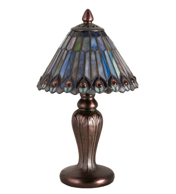 Meyda Tiffany & Stained Glass Metal Table Lamp