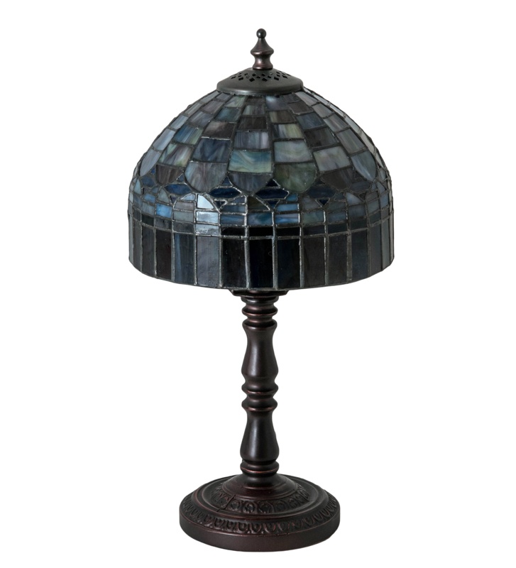 Meyda Tiffany & Stained Glass Metal Table Lamp