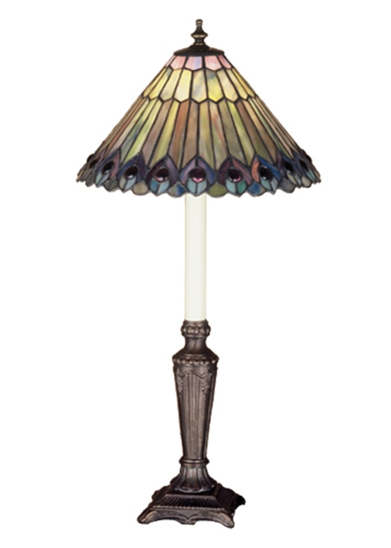 Meyda Tiffany & Stained Glass Metal Table Lamp