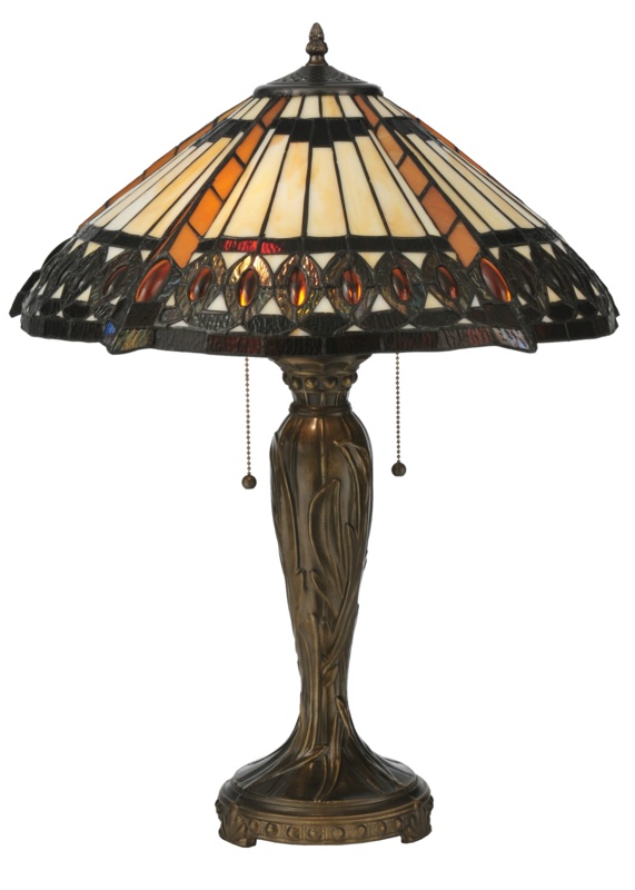 Meyda Tiffany & Stained Glass Resin Table Lamp