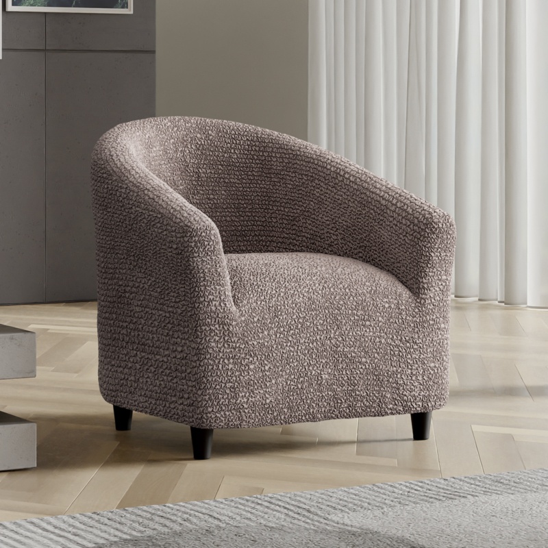 Microfibra Collection Stretch Barrel Chair Slipcover - Easy to Clean & Durable