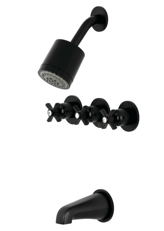 Millennium 3-Handle Volume control Tub and Shower Faucet with Rough-in Valve