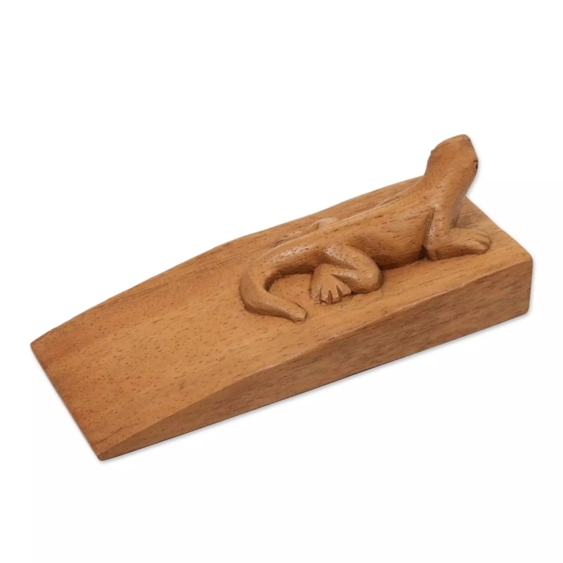 Millheim Handy Gecko Wood Wedge Floor Stop