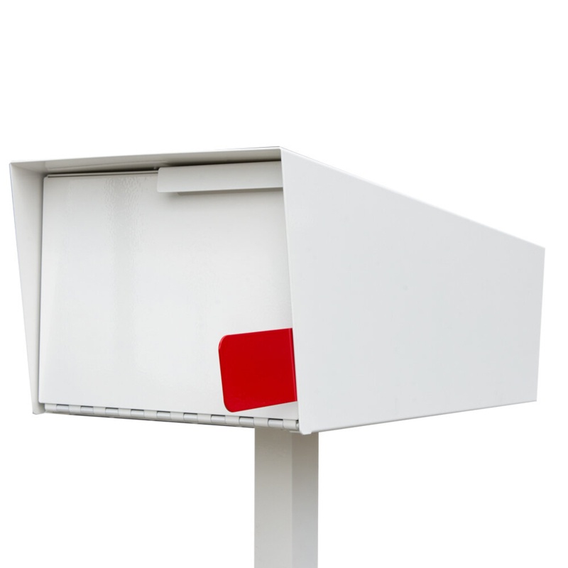 Modern Aluminum Post Mounted Mailbox