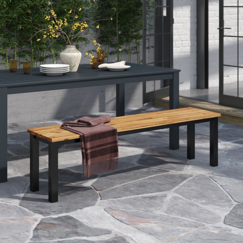 Moira Metal Outdoor Bench