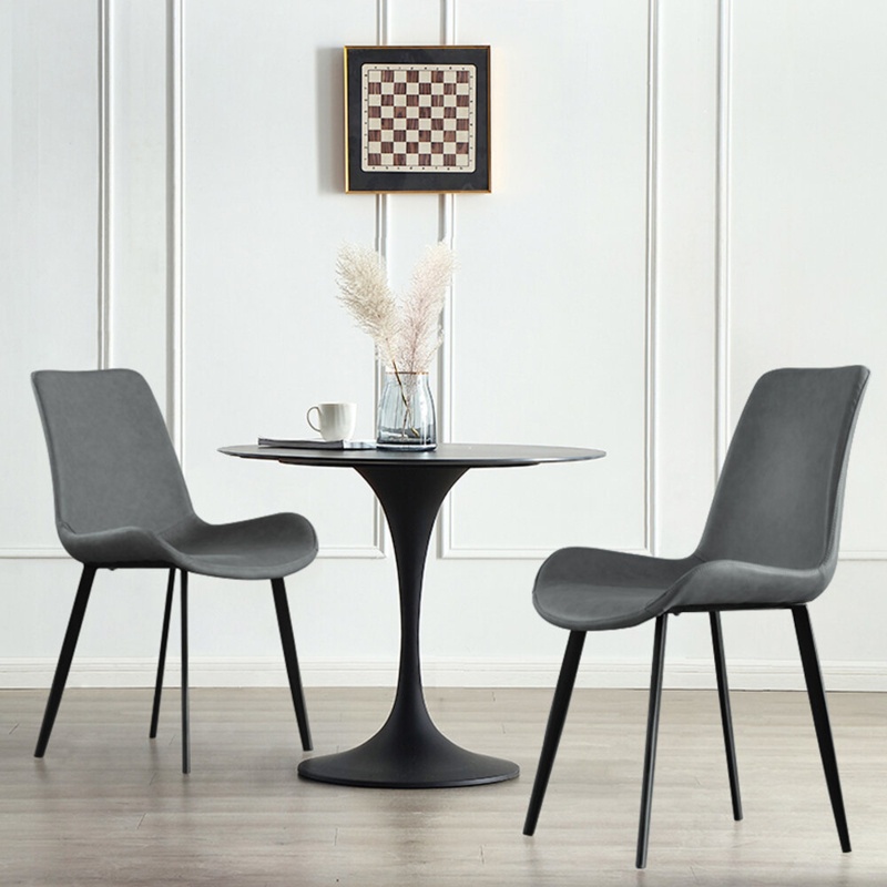 Monkstown Leather Upholstered Side chair