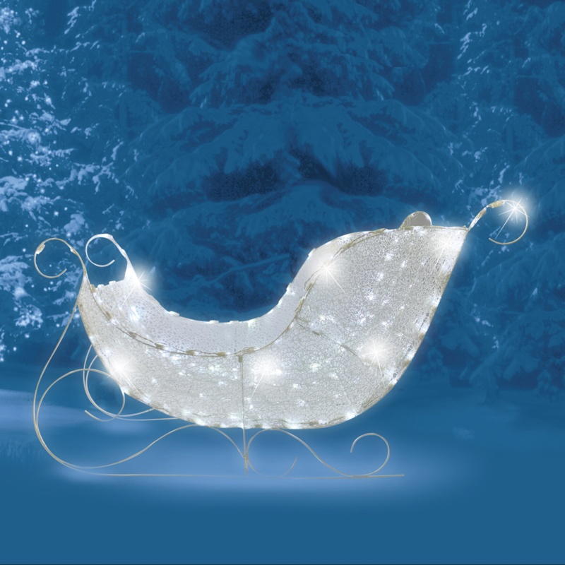 Morphing LED Sleigh Lighted Display