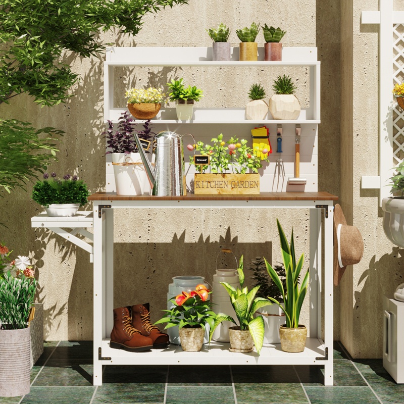 Myara Fir Wood Potting Bench