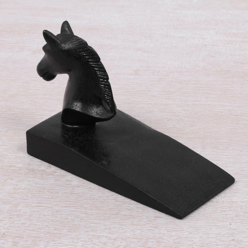 Nappanee Handy Horse Wood Wedge Floor Stop