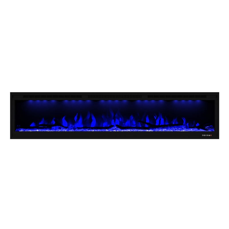Nazaret Recessed Wall Mounted Electric Fireplace Insert