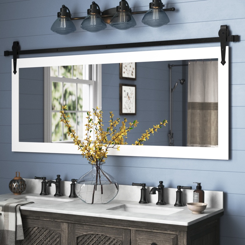 Neidig Rectangle Wood Mirror