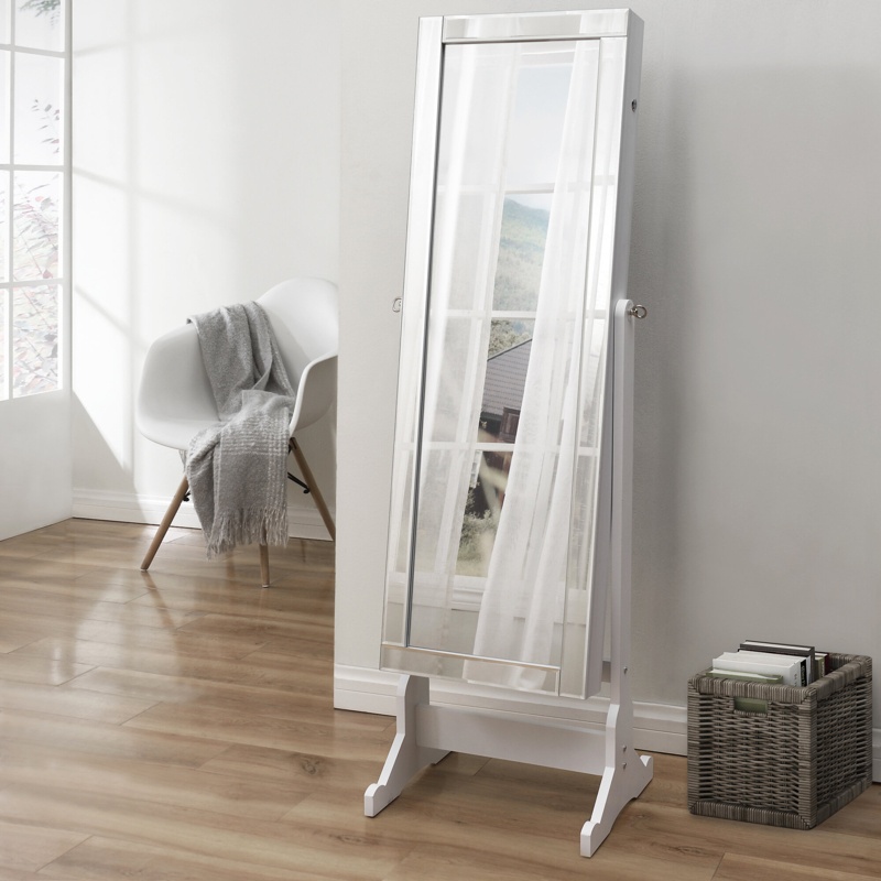 Neill 15.7'' Wide Free-standing Jewelry Armoire with Mirror