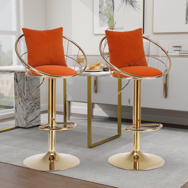 Nekesha Swivel Adjustable Height Stool