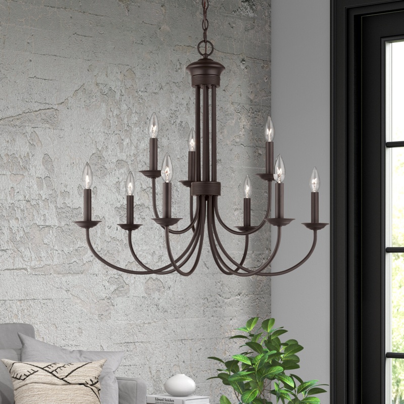 Newby 9 - Light Dimmable Chandelier