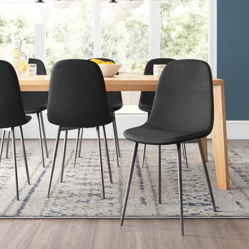 Noelle Metal Solid Back Side Chair