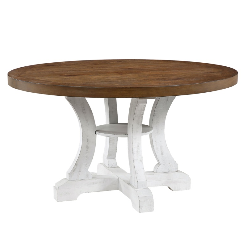 Noles Round Solid Wood Dining Table